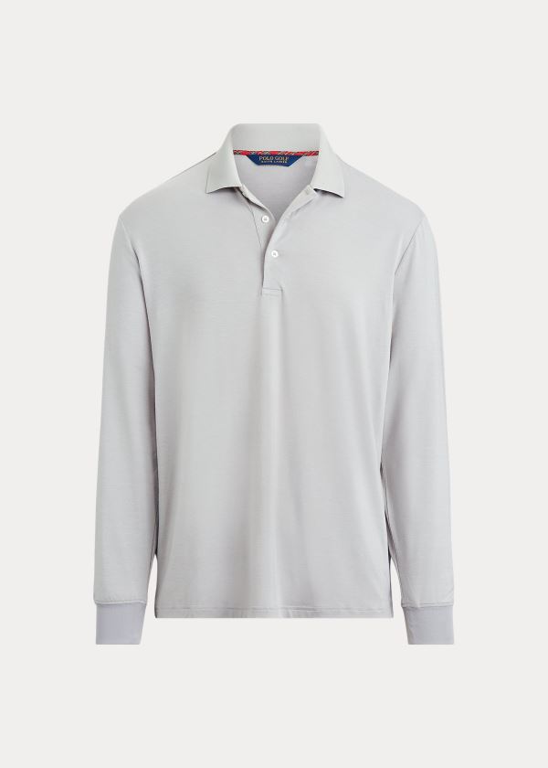 Polos Ralph Lauren Hombre Grises - Classic Fit Tech Jersey - TGBIK5378